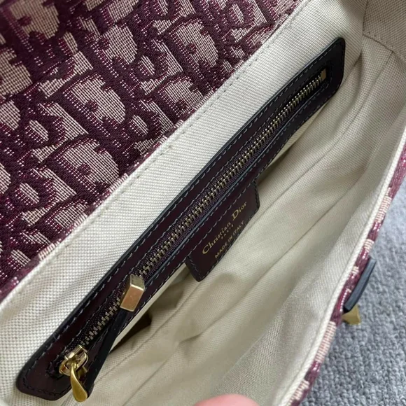 100% Authentic Dior Saddle Small Cloth Crossbody Bag - Picture 15 of 16